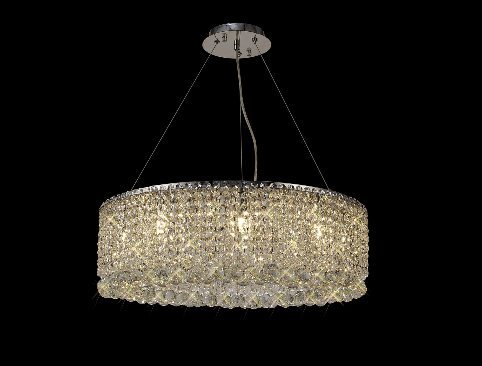 Empire Crystal Ceiling Lights Diyas Ringed & Square Crystal Fittings Empire Crystal Ceiling Lights Diyas Ringed & Square Crystal Fittings